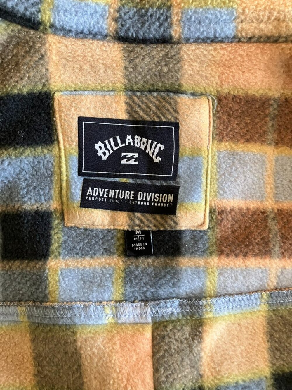 Billabong Adventure Division Fleece Flannel Shacket Women's Medium Plaid - Picture 7 of 11